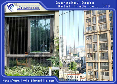 Niewidoczny grill balkonowy antykorozyjny, aluminiowa rama Niewidoczny grill na balkon