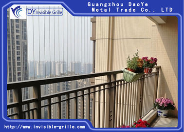 Dekoracyjne bezpieczeństwo Solidny balkon Niewidoczna kratka z niezablokowanym widokiem