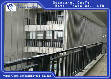 Kratki ochronne Mocniejsza rama fundamentowa Drut aluminiowy do niewidocznej kratki balkonowej