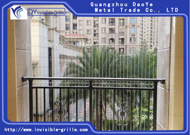 Ochrona Bezpieczeństwo Kratka ze stali nierdzewnej Aluminiowa kratka balkonowa Niewidoczna kratka