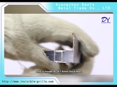 AG4 1,4 mm ze śrubami 304 z niebieską podwójną podkładką Zabezpieczająca nierdzewna niewidoczna kratka balkonowa