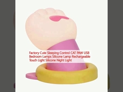 Fabryka Cute Sleeping Control CAT PAW USB lampy do sypialni