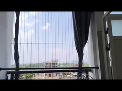 316 Włókno z stali nierdzewnej Balkon Niewidzialna siatka Funkcja anty-kradzież