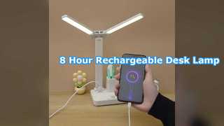 Ładowalna lampa biurkowa LED ze sterowaniem dotykowym, 8-godzinna bateria