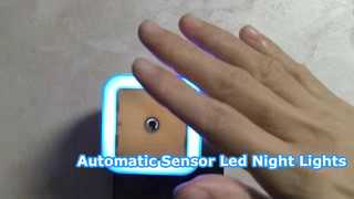 Automatyczne indukcyjne lampki nocne LED Lampka nocna energooszczędna Wielokolorowe światło nocne do sypialni