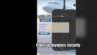 Przenośne gniazdo zasilania z szybkim ładowaniem USB