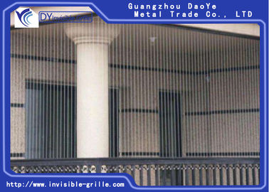 Bezpieczny balkon zbudowany z drutu ze stali nierdzewnej o średnicy 2,0 mm Niewidoczna kratka balkonowa