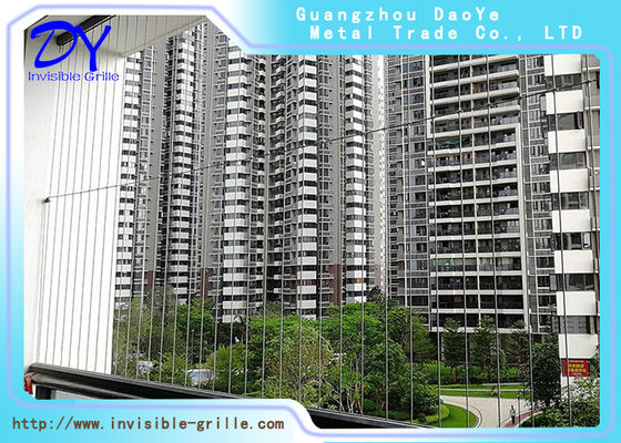 2.0mm 316 Drut ze stali nierdzewnej Wysokiego budynku Balkon/Okno Niewidzialna siatka zabezpieczająca