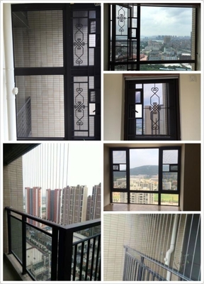Przejrzystość okna Niewidzialna siatka Nylon Steel Wire Rope for Windows
