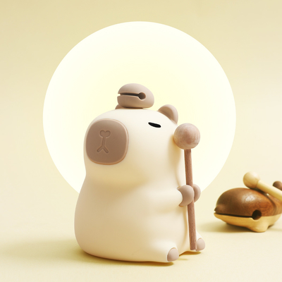 Nowoczesny design silikonowa lampa nocna Capybara przenośna USB ładowalna LED Źródło światła dotykowe sterowanie lampa zwierzęca do sypialni