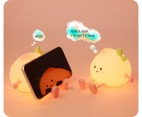Najnowsze Cute Peach Silicone Night Light Przykrywacz ochronny dla oczu Lampa nocna do sypialni dla niemowląt Kolorowe oświetlenie nocne