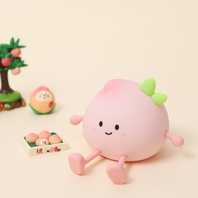 Najnowsze Cute Peach Silicone Night Light Przykrywacz ochronny dla oczu Lampa nocna do sypialni dla niemowląt Kolorowe oświetlenie nocne