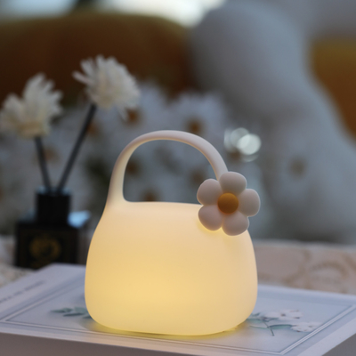 DIY Kreatywny Podarunek Taska Silikonowa Lampa z Czasem Dekoracja u boku łóżka Atmosfera Śpiący Nocne światło