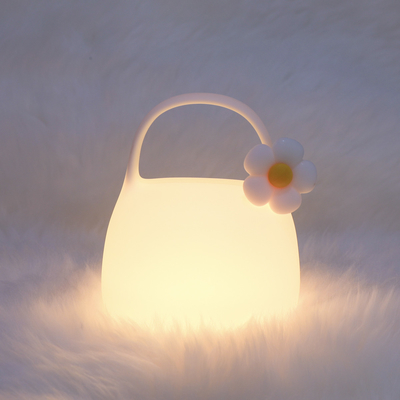 DIY Kreatywny Podarunek Taska Silikonowa Lampa z Czasem Dekoracja u boku łóżka Atmosfera Śpiący Nocne światło
