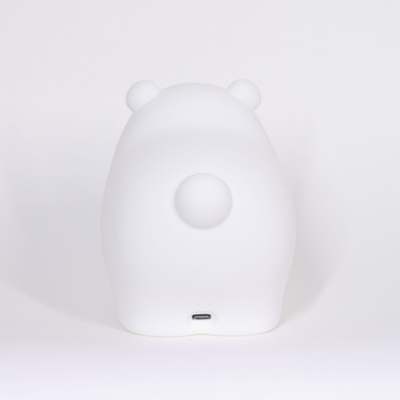 Mały Niedźwiedź Pating Silicone Nocne Światło Dziecięca sypialnia Niemowlę karmienie Cute kreatywne Małe Nocne Światło Miękkie Światło