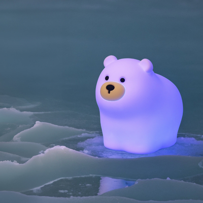 OEM Led Cute Cartoon Silicone Bear Sleep Lamp Usb Naładowalna Nocna Lampa Dziecko sypialnia Światło nocne przy łóżku