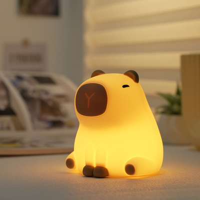 Creative Capybara LED Night Light Cute Silikonowa Lampa Przy łóżku Dla pokoju dziecięcego