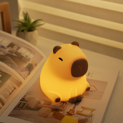 Creative Capybara LED Night Light Cute Silikonowa Lampa Przy łóżku Dla pokoju dziecięcego