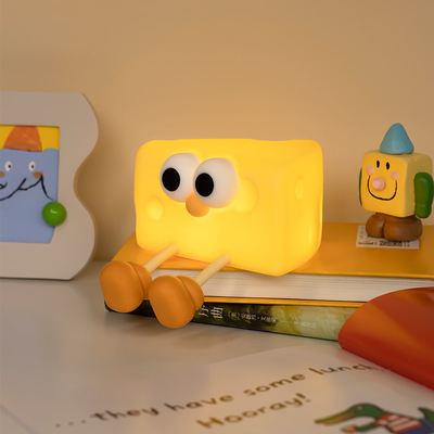 Fabryka hurtowa miękki ser silikonowy lampy dziecięce czułe sterowanie kranem 7 pojedynczych kolorów nocne światło dla dzieci