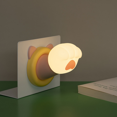 Fabryka Cute Sleeping Control CAT PAW USB Lampy sypialne Silicone Lampy Powtórnie ładowalne Touch Light Silicone Night Light