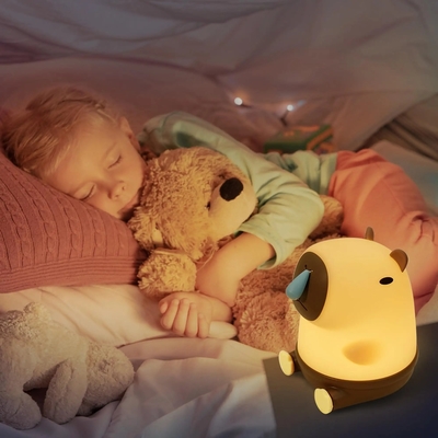 Śliczna lampa stołowa Snottybara Zwierzęta Ładowalna Kreatywna Bajeranka Kapybara Silikonowa lampa nocna