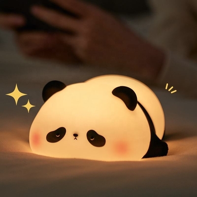 Zastosowanie Światło nocne silikonowe Panda Usb Przeładowalny Stół Led Lampa nocna Światło nocne silikonowe Światła nocne dla pokoju dla dzieci