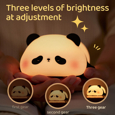 Zastosowanie Światło nocne silikonowe Panda Usb Przeładowalny Stół Led Lampa nocna Światło nocne silikonowe Światła nocne dla pokoju dla dzieci