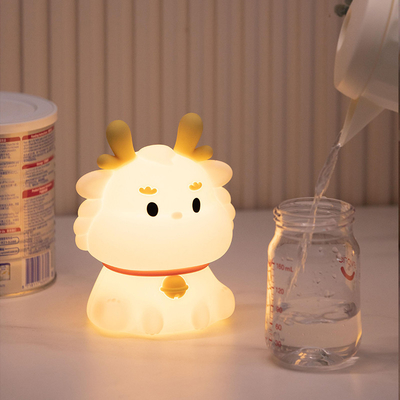 LED USB Zładowalna Ciemność Dragon Touch Cute Dekor sypialni silikonowy krzesło dla dziecka Lampa nocna