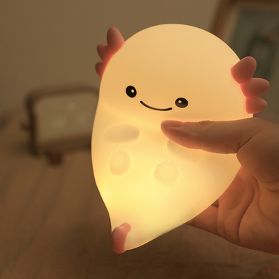 Nowoczesny design silikonowe światło nocne Cute LED ciepła biała kolorowa noc dla dzieci sypialnia Touch Control