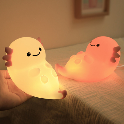Nowoczesny design silikonowe światło nocne Cute LED ciepła biała kolorowa noc dla dzieci sypialnia Touch Control
