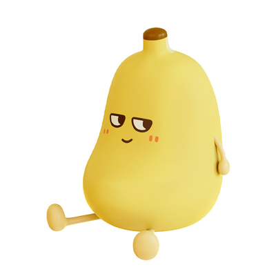 Nowoczesny projekt Bananowy silikonowy światło nocne Cute Wdrażalne Zgaszające LED Mała lampa biurowa do dekoracji sypialni i stołu