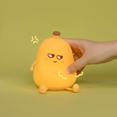 Nowoczesny projekt Bananowy silikonowy światło nocne Cute Wdrażalne Zgaszające LED Mała lampa biurowa do dekoracji sypialni i stołu