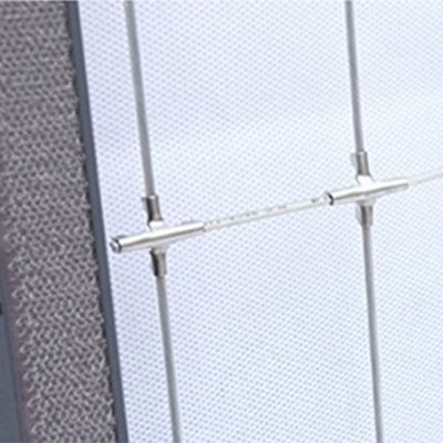 Włókna ze stali odpornej na korozję 316 Balkon Niewidzialna siatka
