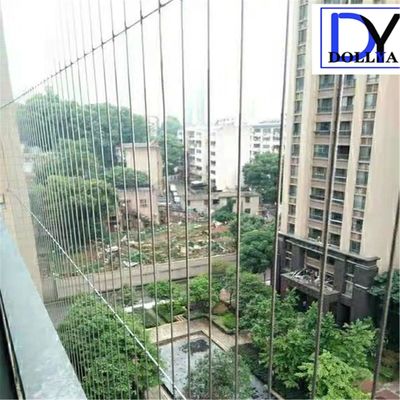 316 ze stali nierdzewnej 2,0 mm Wire Invisible Grille z powłoką nylonową i 5 cm spacerem między drutami