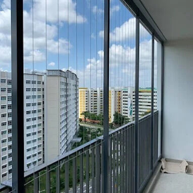 Balkon Niewidzialna siatka przezroczyste rozwiązanie bezpieczeństwa sieciowego łączące trwałość i atrakcyjność estetyczną nowoczesnych budynków