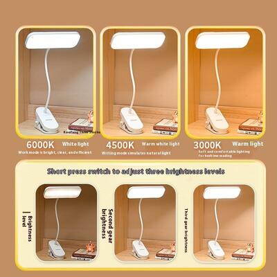 Biurowy biurko, biuro do pracy, sypialnia Lampa stołowa przy łóżku Trójstronna Lampa dotykowa z zasilaczem USB-C i gniazdem AC