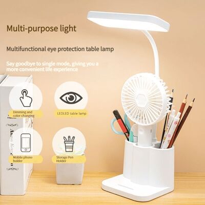 Intelligent Usb Portable Adjustable Foldable Led Table Lamp With Eye Protection Reading Light
