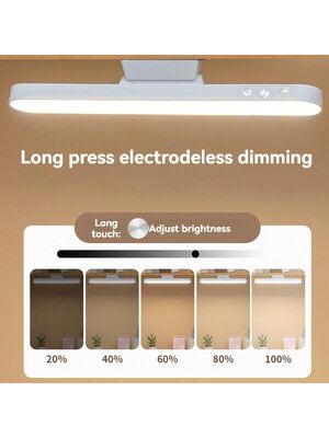 LED Akumulatorowa Nowoczesna Lampa Biurkowa Wielofunkcyjna Magnetyczna Lampa do Czytania Dotykowa i Zdalne Sterowanie Ściemnianie Oświetlenie Szafki/Garderoby