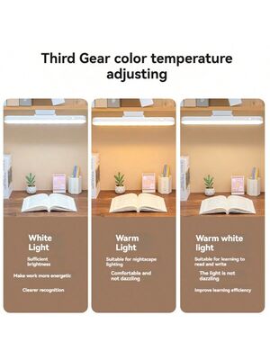 LED Akumulatorowa Nowoczesna Lampa Biurkowa Wielofunkcyjna Magnetyczna Lampa do Czytania Dotykowa i Zdalne Sterowanie Ściemnianie Oświetlenie Szafki/Garderoby