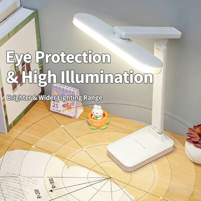 Lampka stołowa zasilana elektrycznie, oferująca temperaturę barwową 3500-6500K, idealna do oświetlenia zadaniowego, biurka do nauki i domowego biura