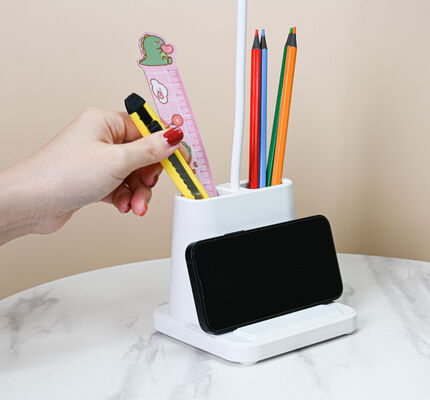 Lampka biurkowa LED z uchwytem na długopisy - Lampka do nauki chroniąca oczy dla studentów, prezent do akademika, sprzedaż hurtowa, lampka nocna