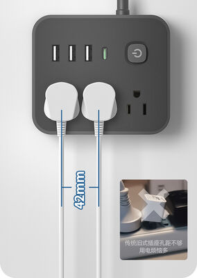 Przenośne gniazdo zasilające Napięcie wejściowe 100-240V AC Standard