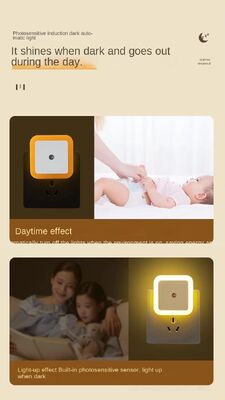 Cute Night Light Lamp Soft Light Motion Sensor Sypialnie Pomieszczenia wewnętrzne