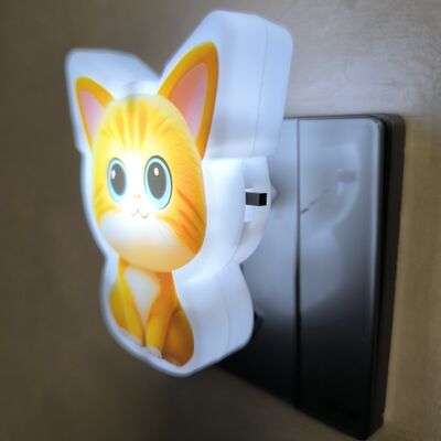 Lampka nocna LED do gniazdka, typ żarówki LED, napięcie 110-240V, idealna do mieszkań