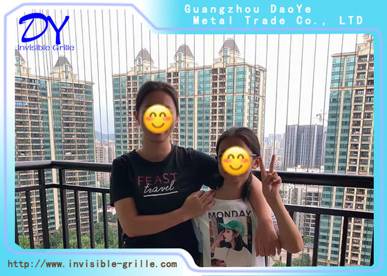 2.0mm 316 Drut ze stali nierdzewnej Wysokiego budynku Balkon/Okno Niewidzialna siatka zabezpieczająca