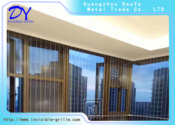 Pionowy balkon bezpieczeństwa Niewidoczny grill 201 202 301 304 316 Materiał ze stali nierdzewnej