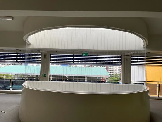 Aluminiowy niestandardowy niewidzialny balkon grill rozmiar 6m Set balkon bezpieczeństwo rozwiązanie dla nowoczesnych projektów architektonicznych