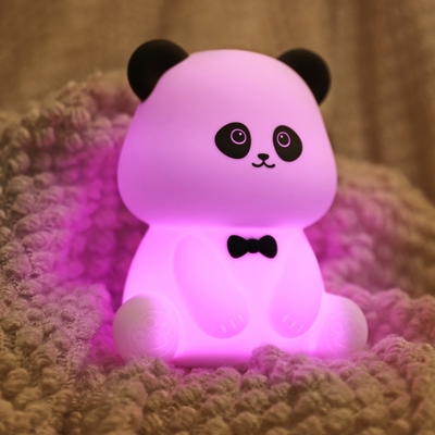 Pan Panda Światło nocne Kneading i łagodzenie stresu Biuro ozdoby Łóżko towarzysz Śpi Led lampy biurowe