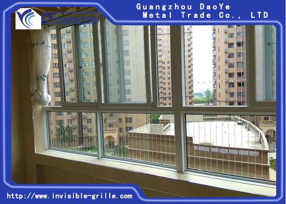 Nowoczesny niewidoczny grill dodane role obejmują system antywłamaniowy niewidoczne kratki okienne