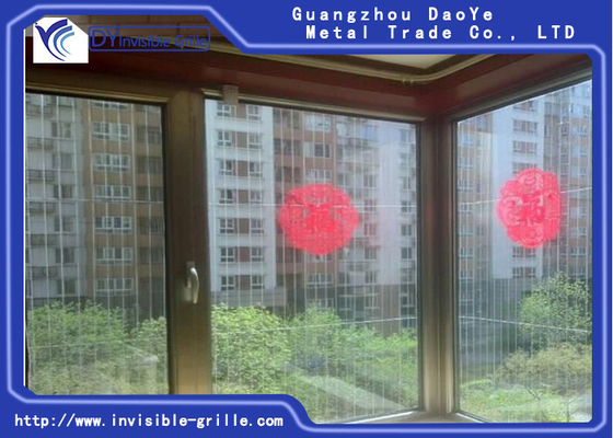Nowoczesny niewidoczny grill dodane role obejmują system antywłamaniowy niewidoczne kratki okienne